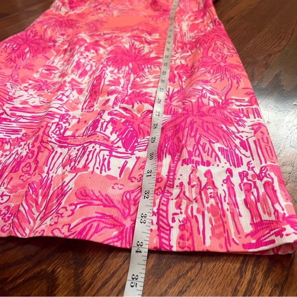 Like New Lilly Pulitzer Simone Shift Pink & White Dress, T Strap Neckline, 0 - Picture 8 of 11